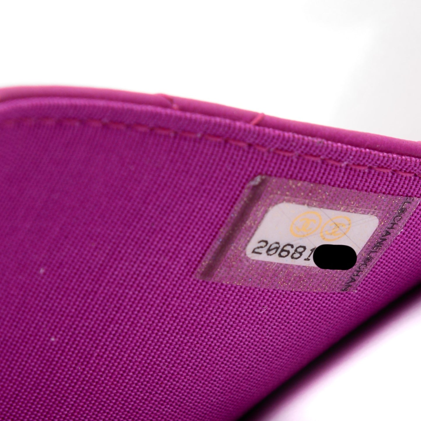 Lambskin Quilted Boy Wallet On Chain WOC Fuchsia