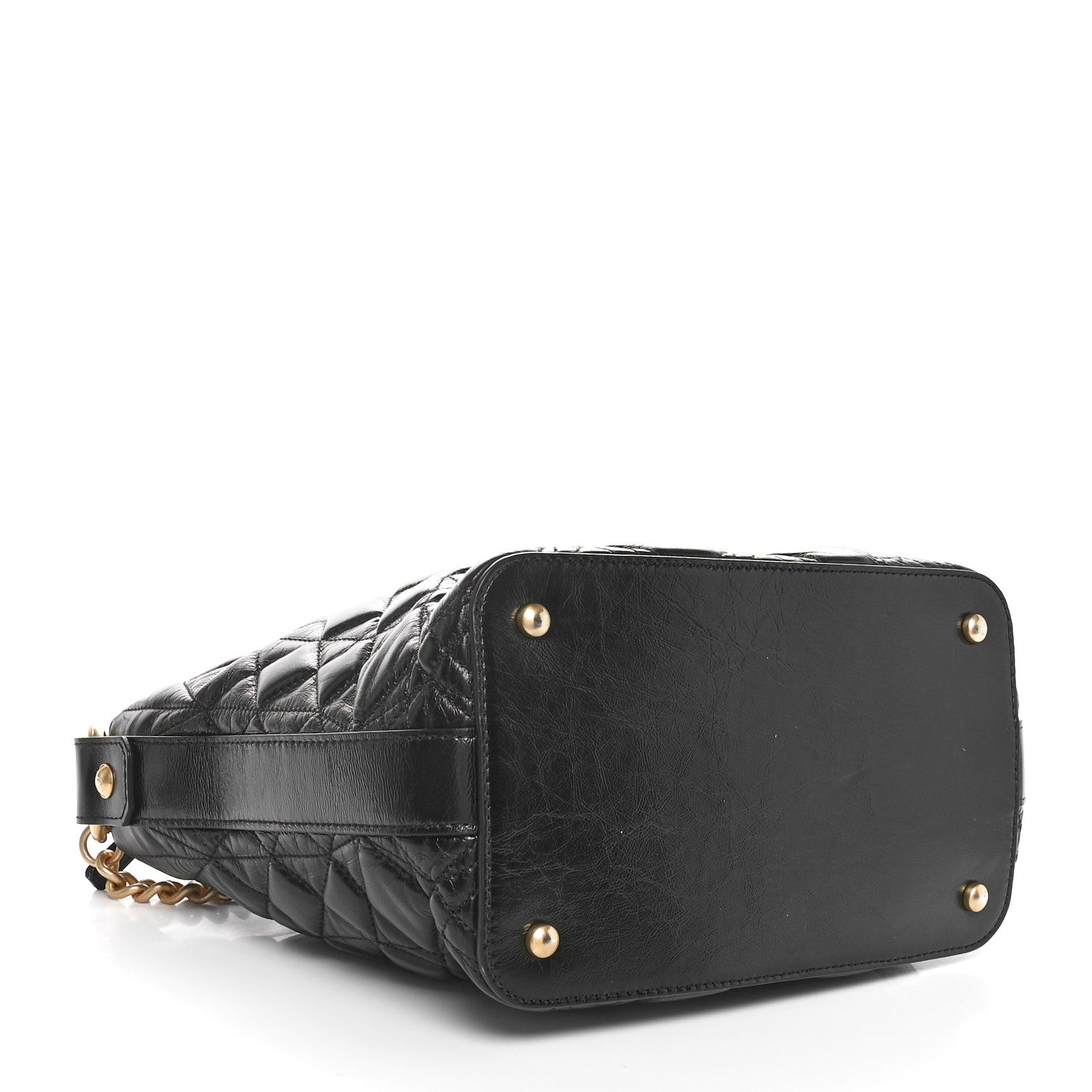 Chanel Glazed Calfskin Quilted State Of The Art Hobo Black 4 of 10
