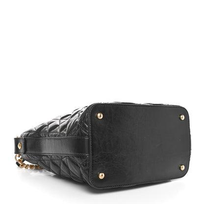 Chanel Glazed Calfskin Quilted State Of The Art Hobo Black 4 of 10