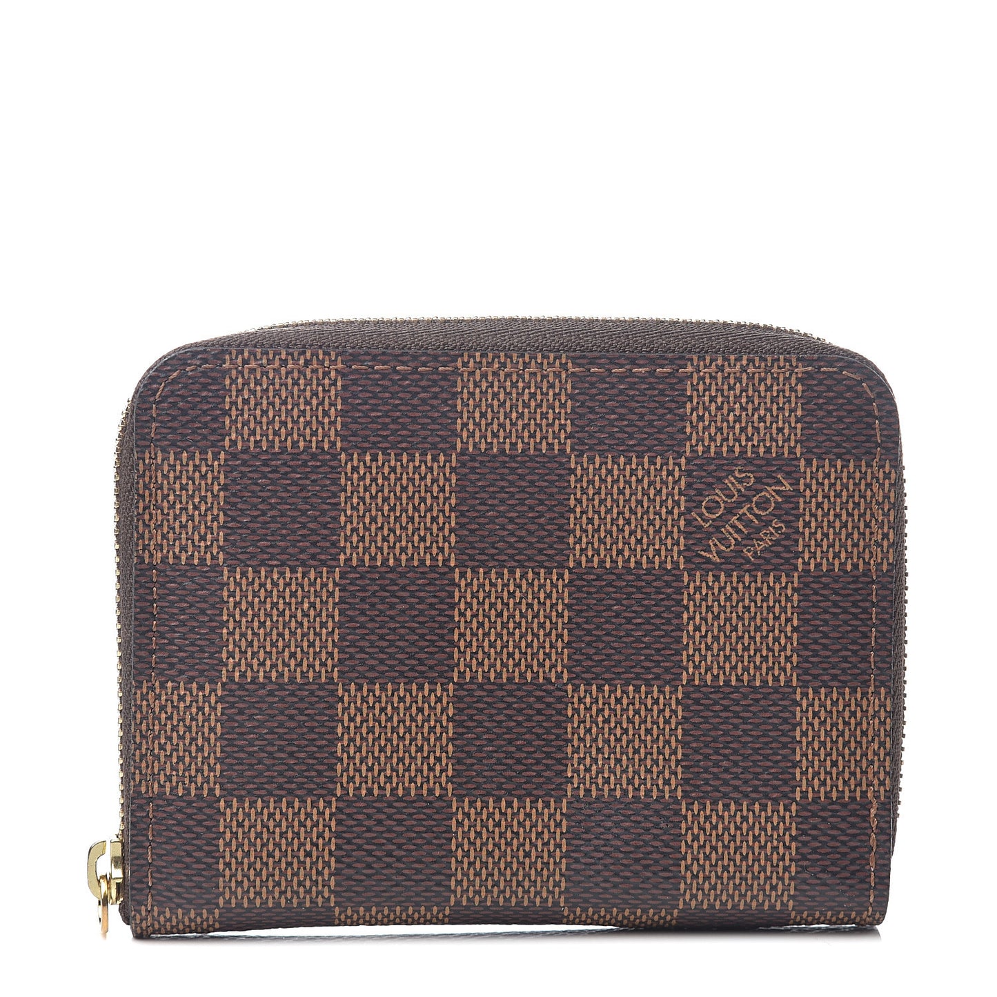 Damier Ebene Zippy Coin Purse Rose Ballerine