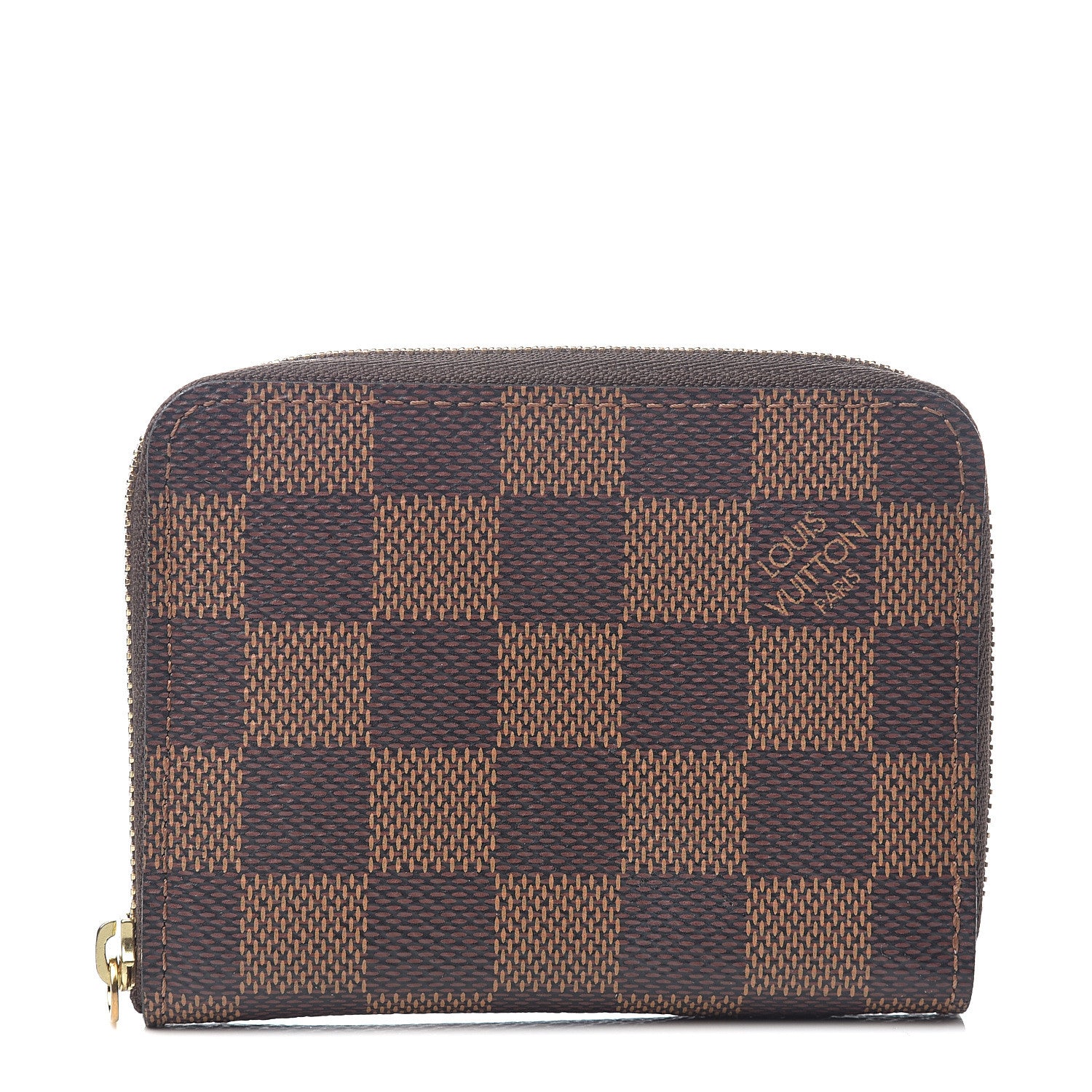Louis Vuitton Damier Ebene Zippy Coin Purse Rose Ballerine 1 of 5
