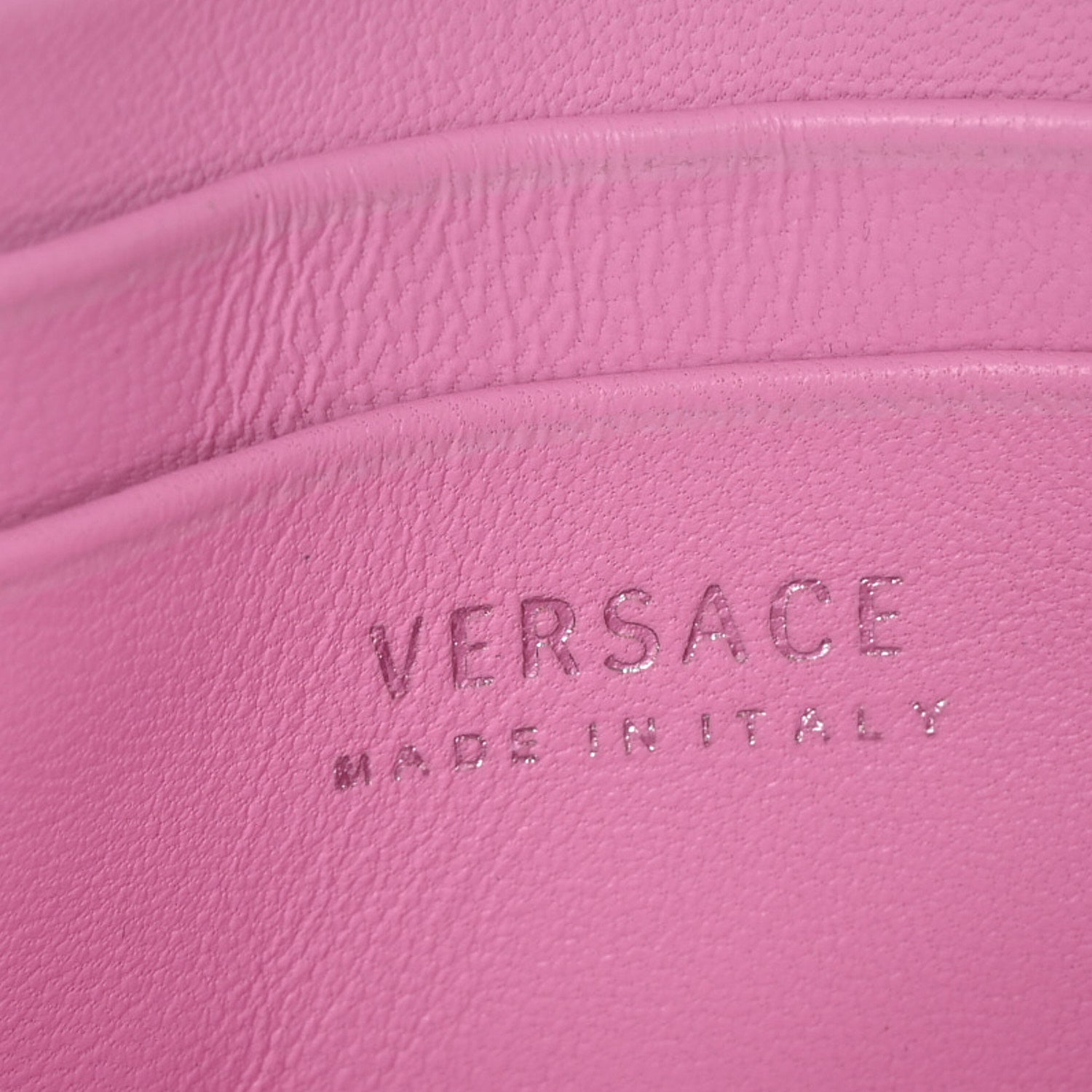 Versace Patent Quilted Virtus Tonal Evening Bag Pink 6 of 10