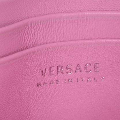 Versace Patent Quilted Virtus Tonal Evening Bag Pink 6 of 10