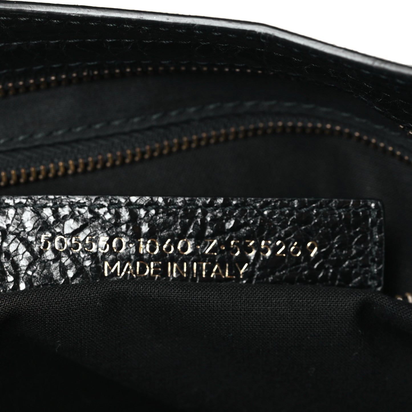 Agneau Classic Hardware City Logo Strap Black White