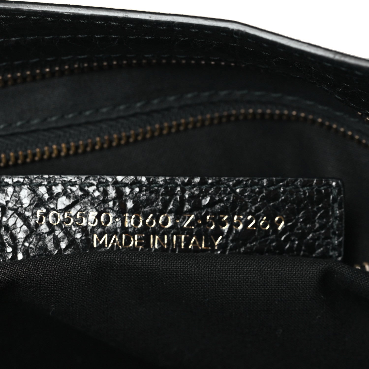 Balenciaga Agneau Classic Hardware City Logo Strap Black White 7 of 9