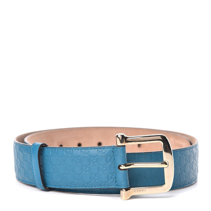 Gucci Soft Microguccissima Margaux Calfskin Belt 90 36 Deep Cobalt 1 of 6