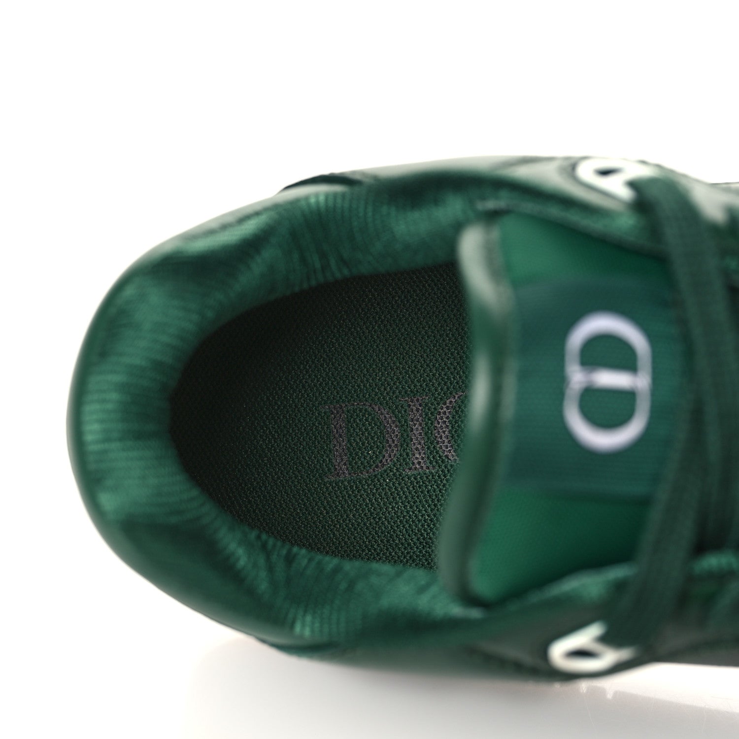 Christian Dior Smooth Calfskin Oblique Galaxy Mens B27 Low Top Sneakers 41 Green Beige 7 of 9