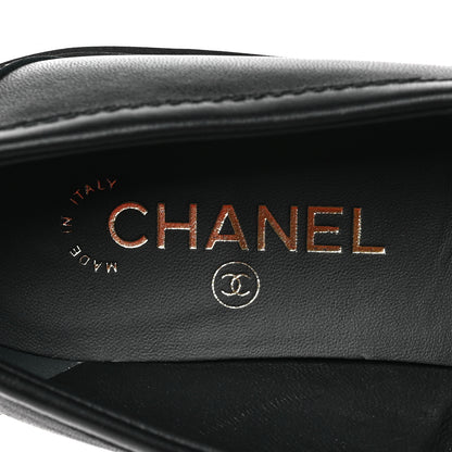 Chanel Lambskin Quilted CC Turnlock Loafers 41 Black 7 of 8