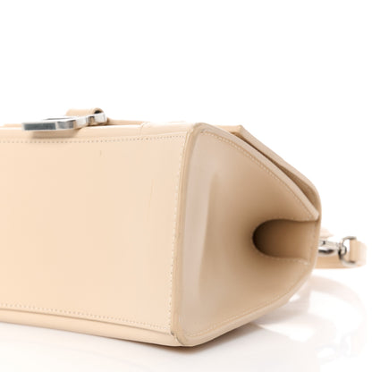 Balenciaga Shiny Box Calfskin Small Hourglass Top Handle Bag Light Beige 12 of 14