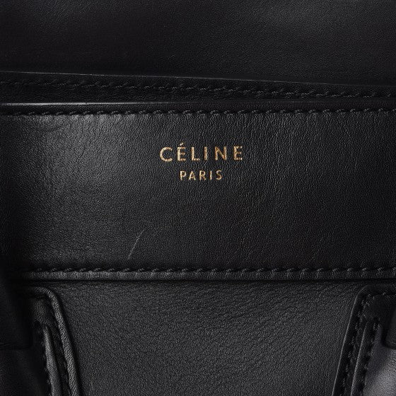 Smooth Calfskin Mini Luggage Black