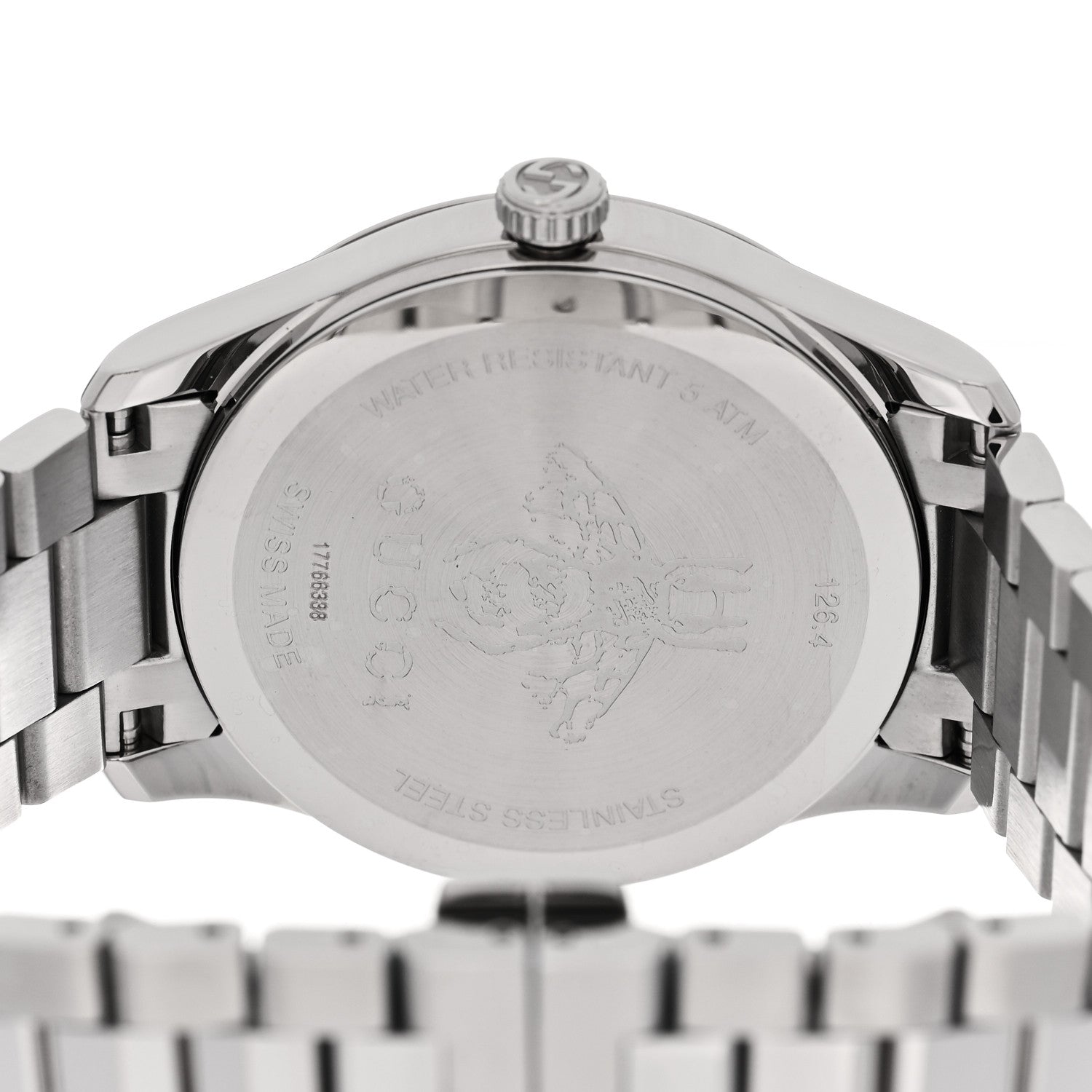 Gucci Stainless Steel 38mm G-Timeless Bee Quartz Watch 4 of 5