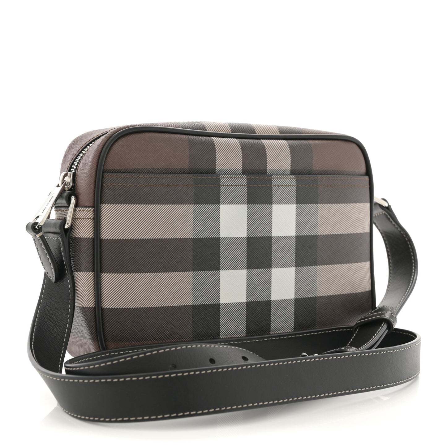 Canvas Check Paddy Messenger Birch Brown