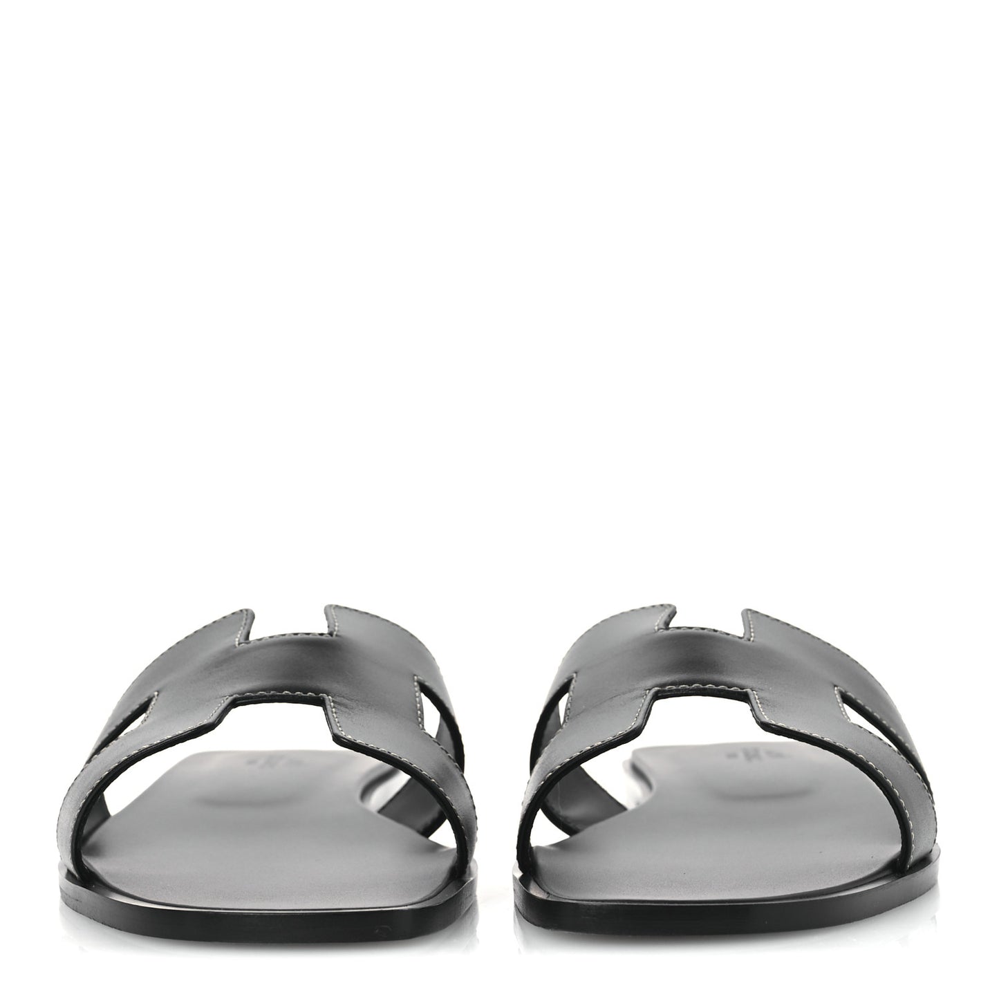 Box Calfskin Oran Sandals 41 Black