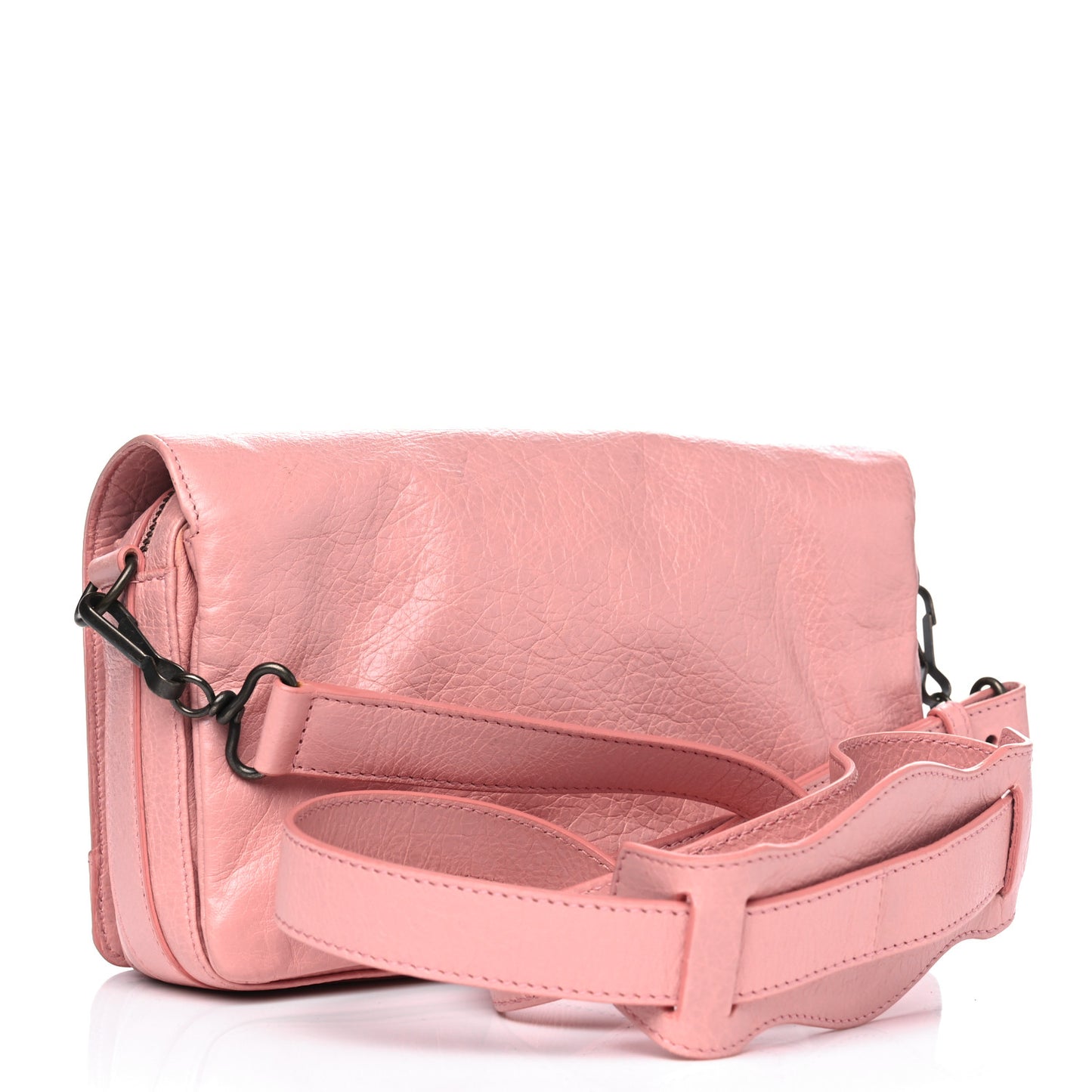 Agneau Classic Hardware Tool Kit Crossbody Rose Peche