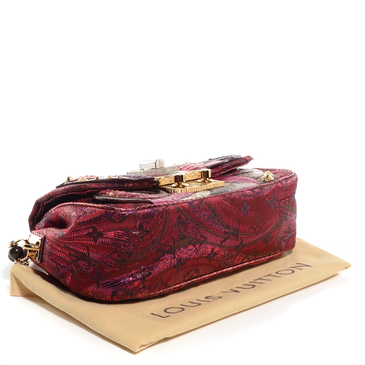 Louis Vuitton Monogram Brocade Calliope Pink 4 of 7