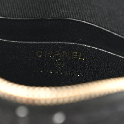 Chanel Tweed Quilted Mini Clutch With Chain Black White 6 of 10