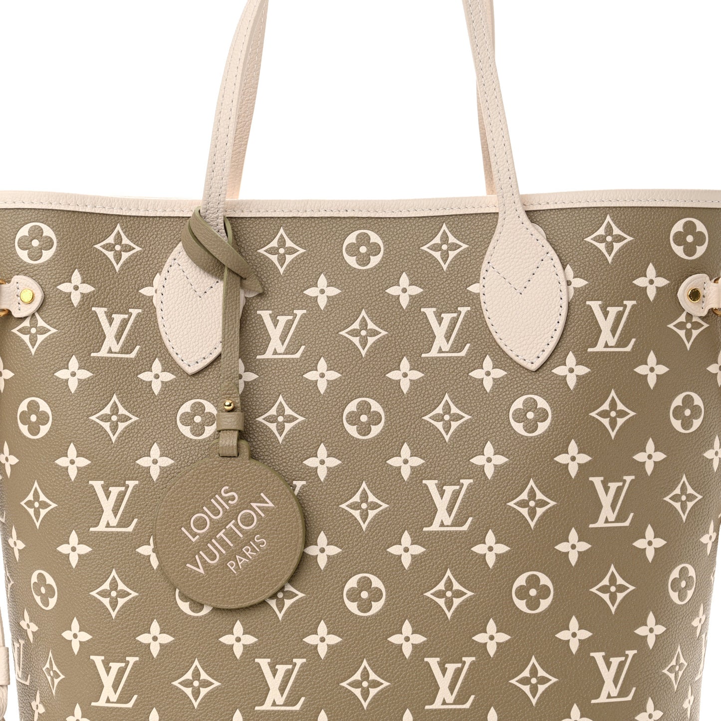 Empreinte Monogram Spring In The City Neverfull MM Kaki Beige Cream