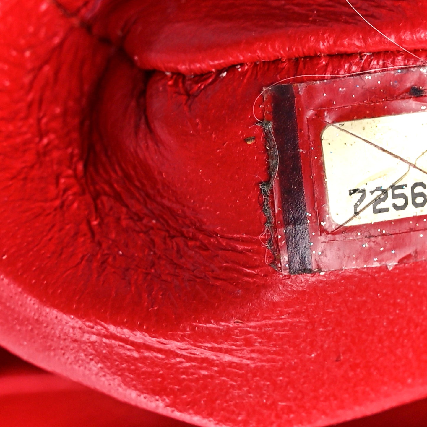 Caviar Quilted Medallion Tote Red