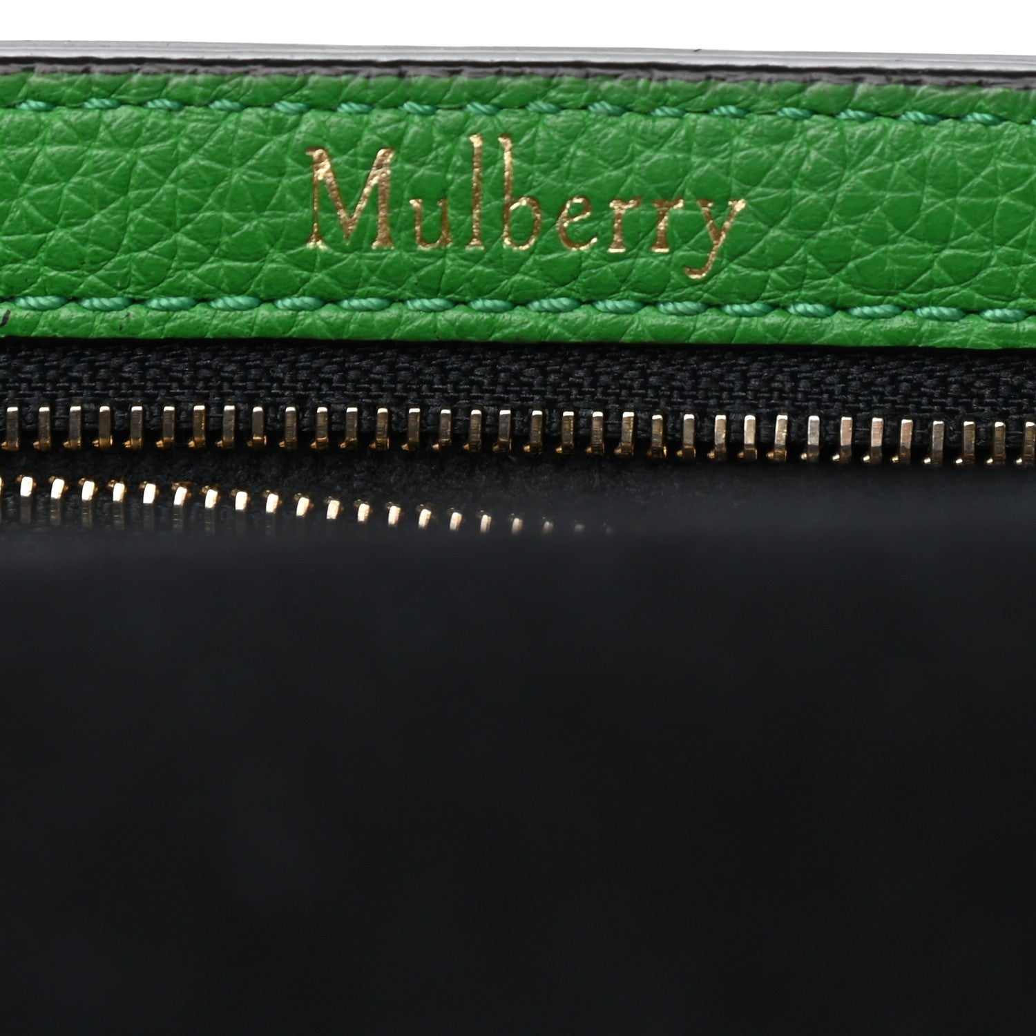 Mulberry Classic Grain Small Bayswater Satchel Grass Green 6 of 7