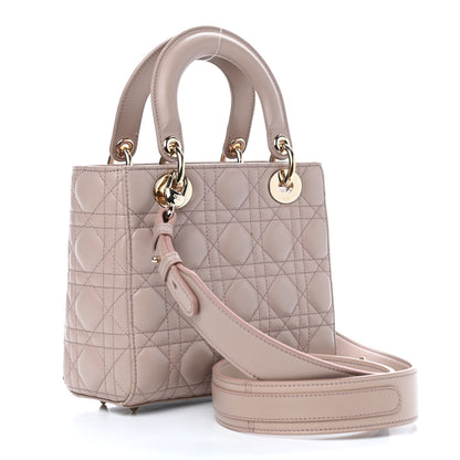 Christian Dior Lambskin Cannage Small Lucky Badges My Lady Dior Taupe 2 of 11