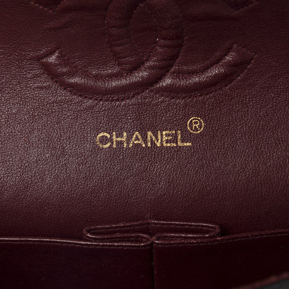Chanel Lambskin Quilted Medium Double Flap Black 8 of 12