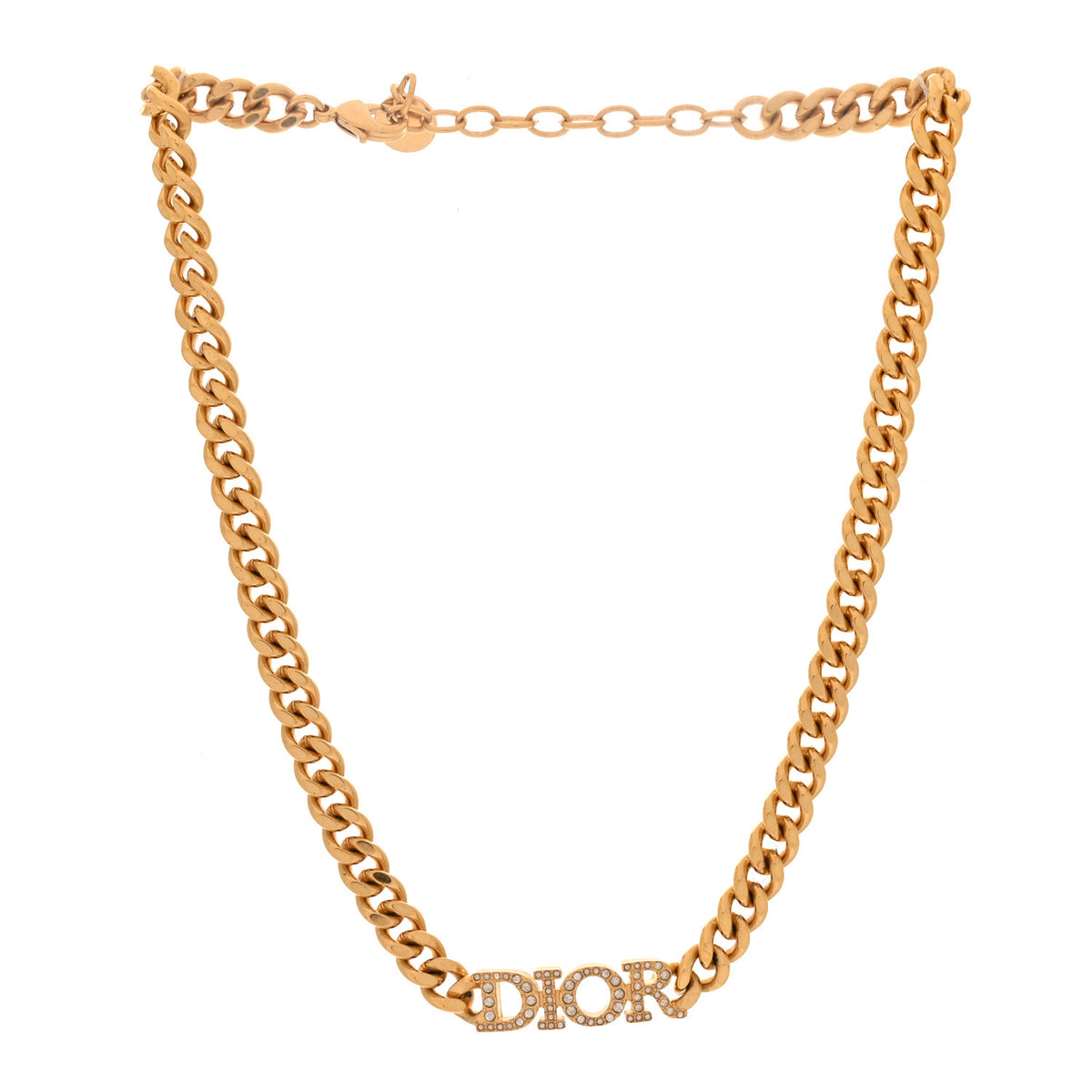 Christian Dior Metal Crystal Dio(r)evolution Choker Gold 3 of 5