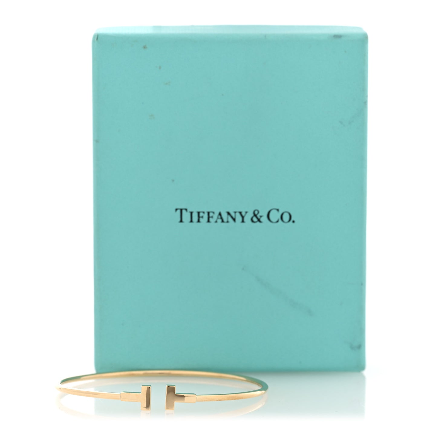18K Yellow Gold Narrow T Wire Bracelet