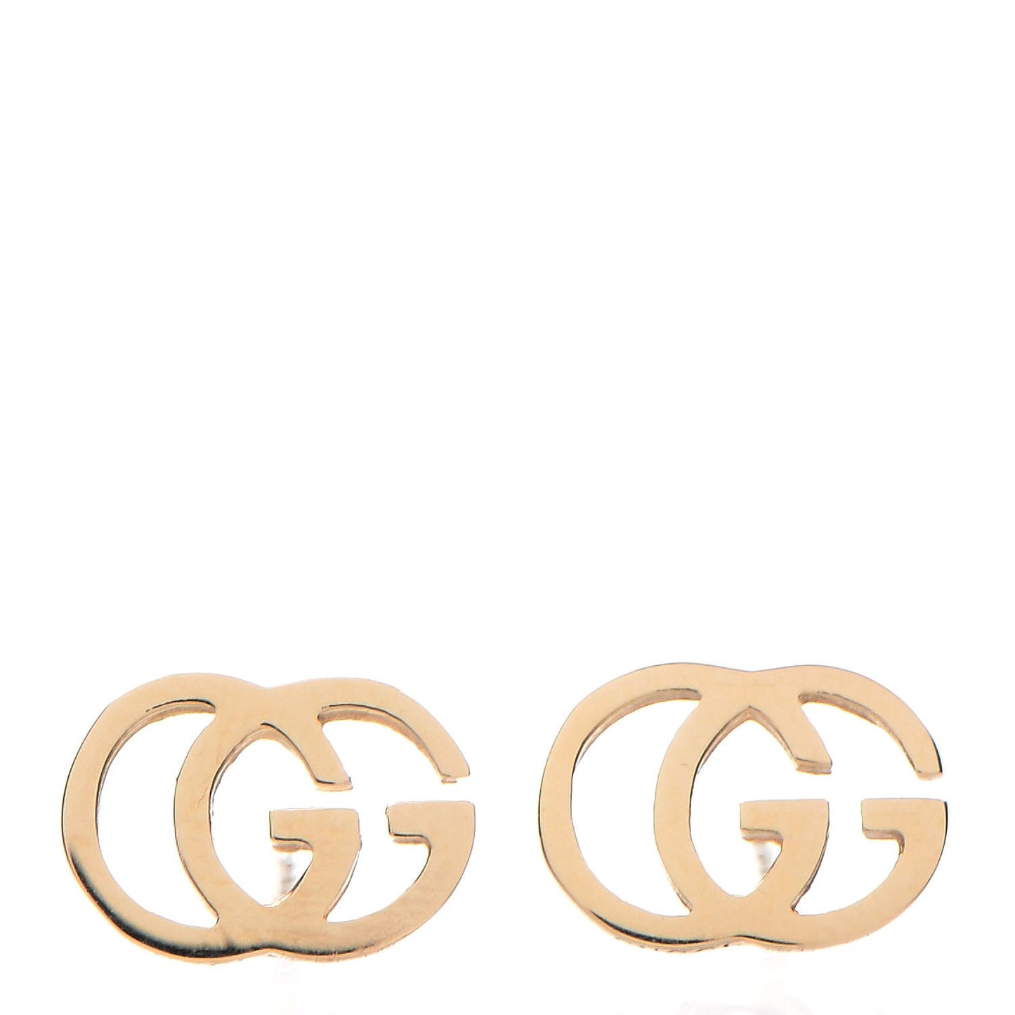 18K Yellow Gold GG Tissue Stud Earrings