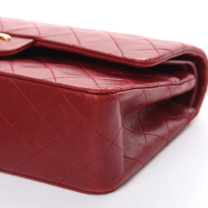 Chanel Lambskin Quilted Medium Double Flap Red 10 of 20