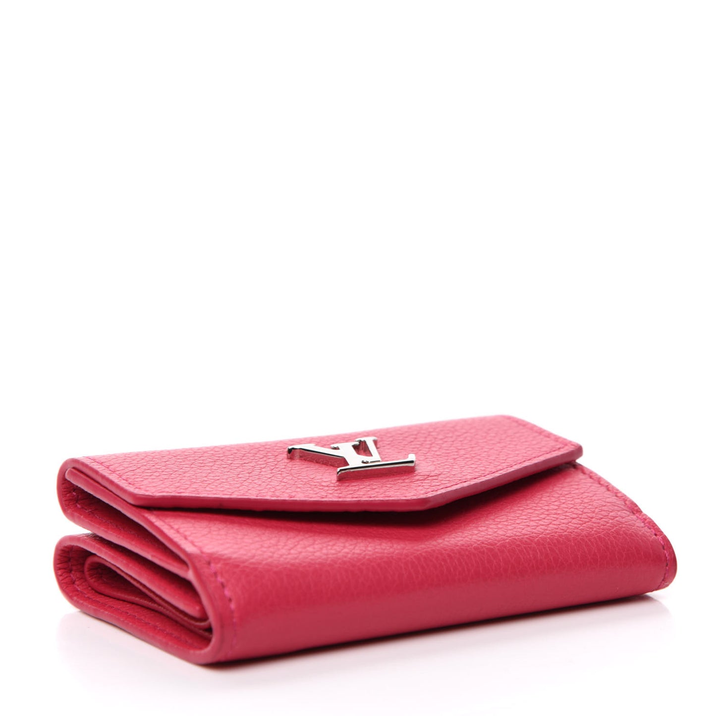 Calfskin Lockmini Wallet Hot Pink