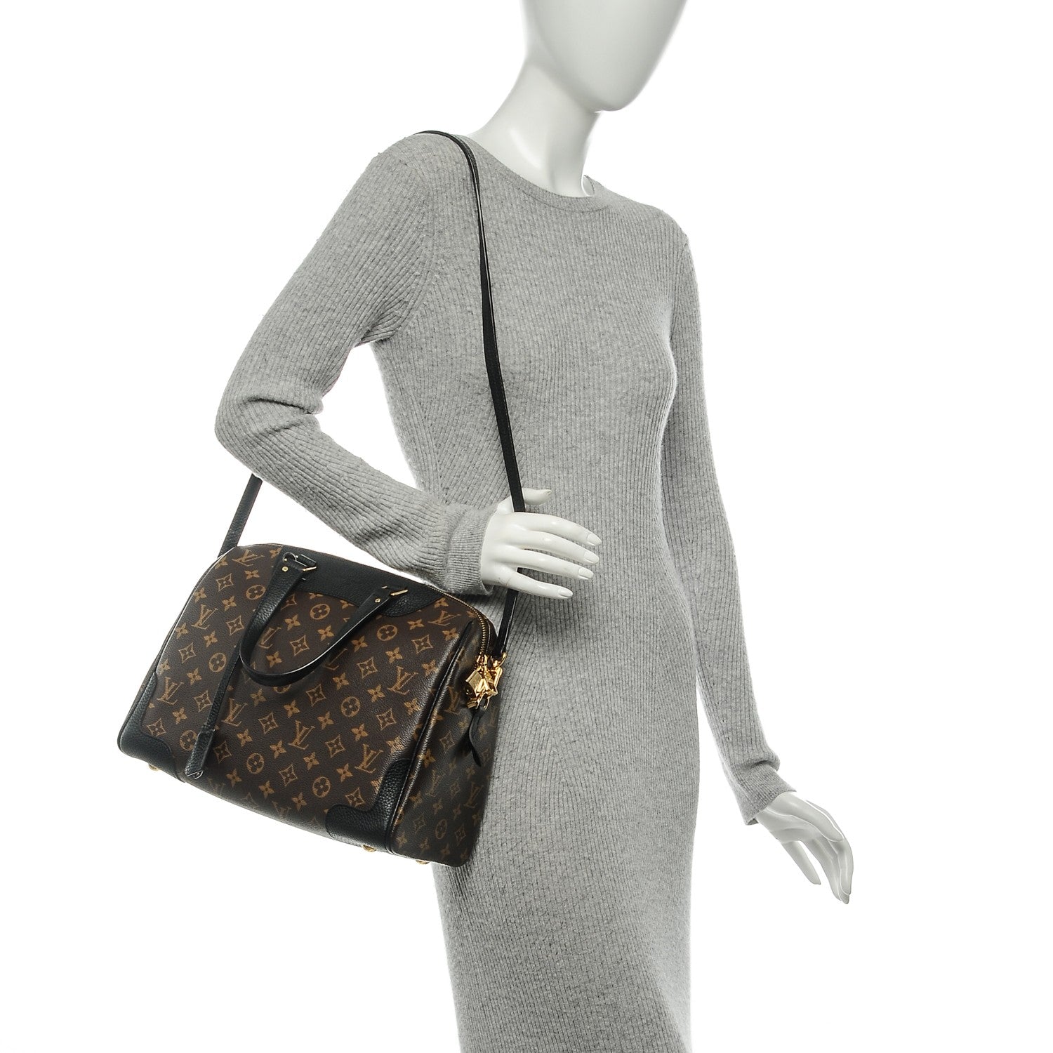 Louis Vuitton Monogram Retiro NM Black 2 of 7