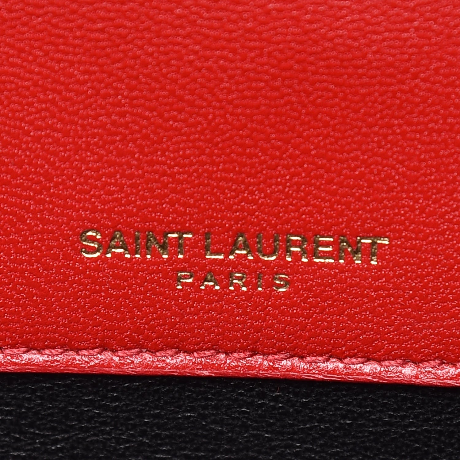 Saint Laurent Patent Matelasse Monogram Large Vicky Chain Bag Rouge Eros 6 of 13
