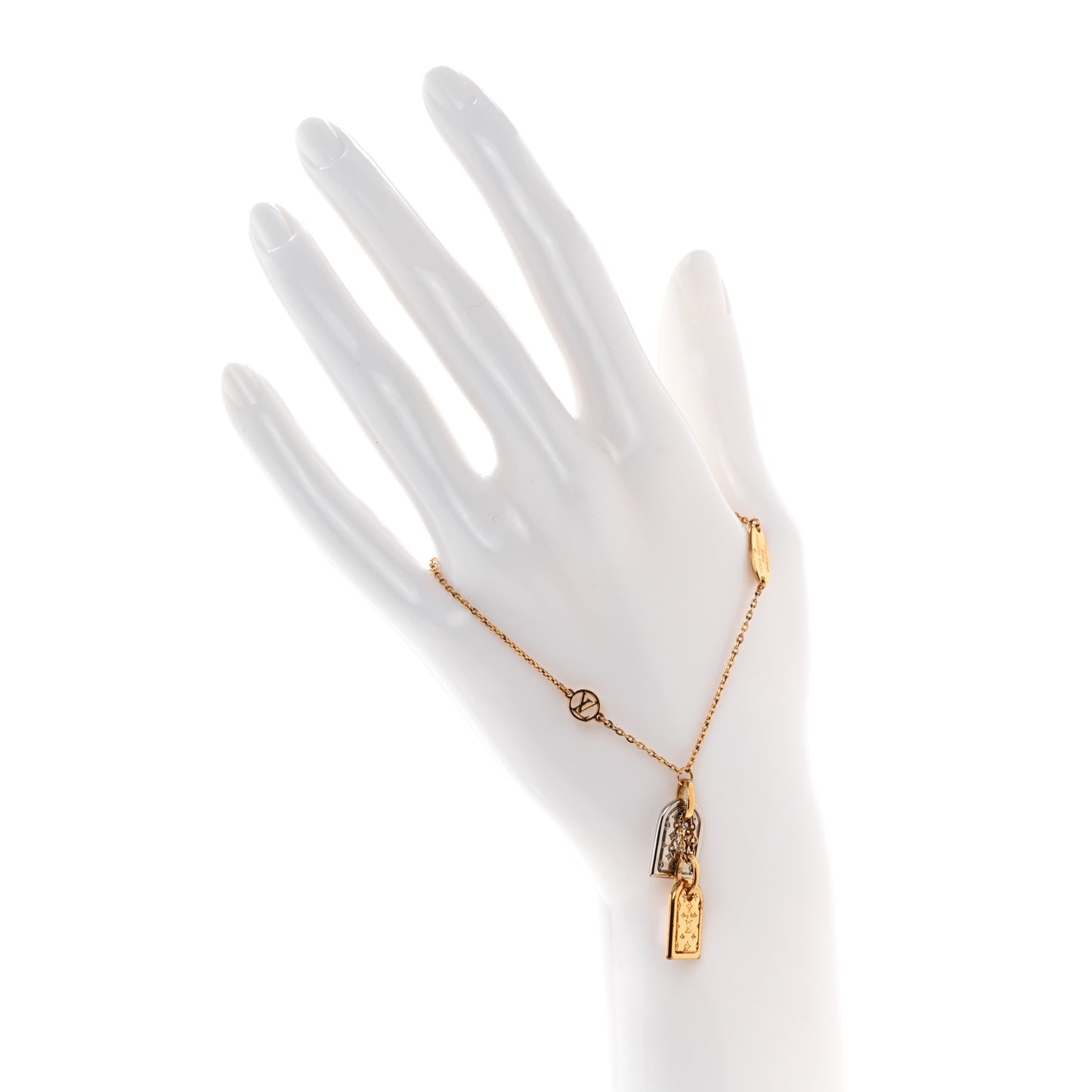 Brass Nanogram Bracelet Silver Gold