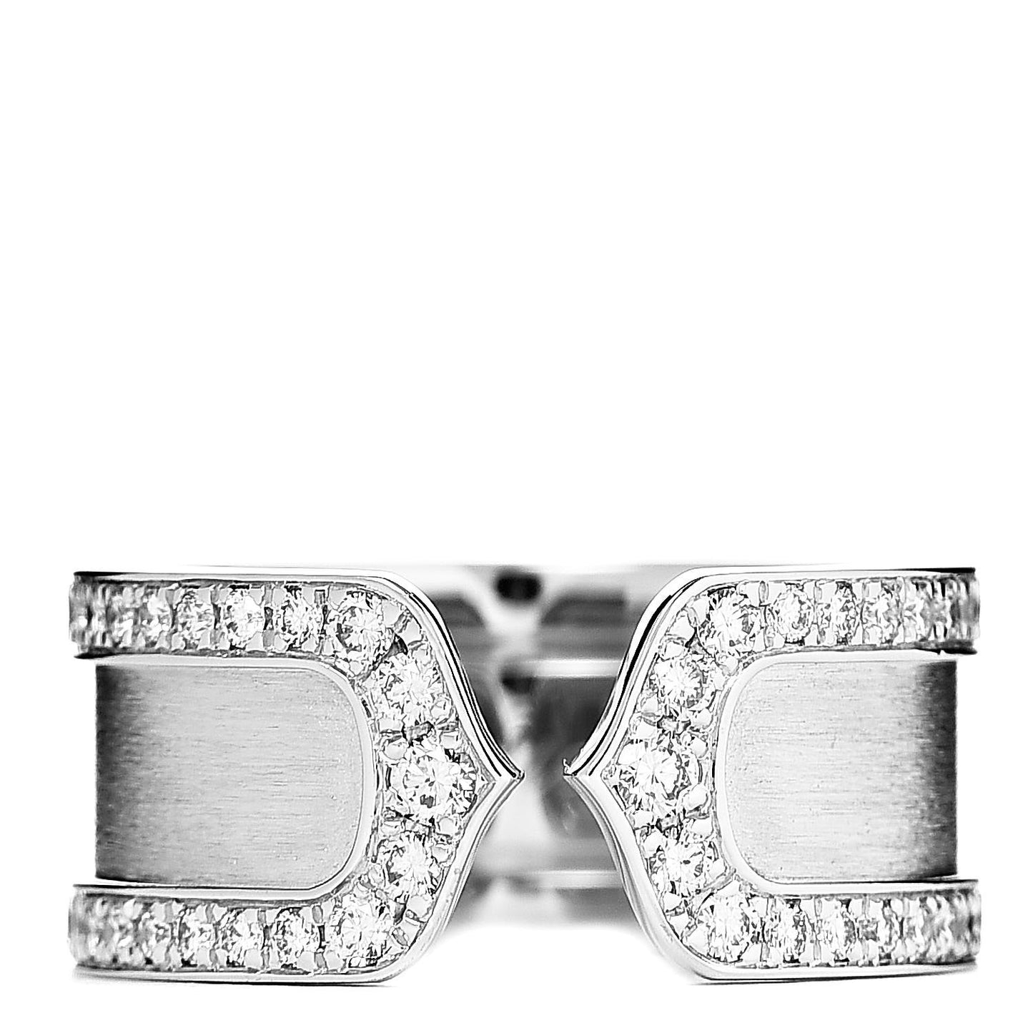 18K White Gold Diamond Logo De Ring 47 4