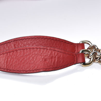 Gucci Pebbled Calfskin Medium Soho Chain Shoulder Bag Tabasco Red 18 of 18