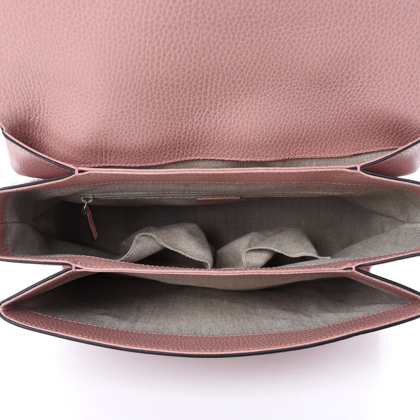 Dollar Calfskin Medium Interlocking G Top Handle Shoulder Bag Soft Pink