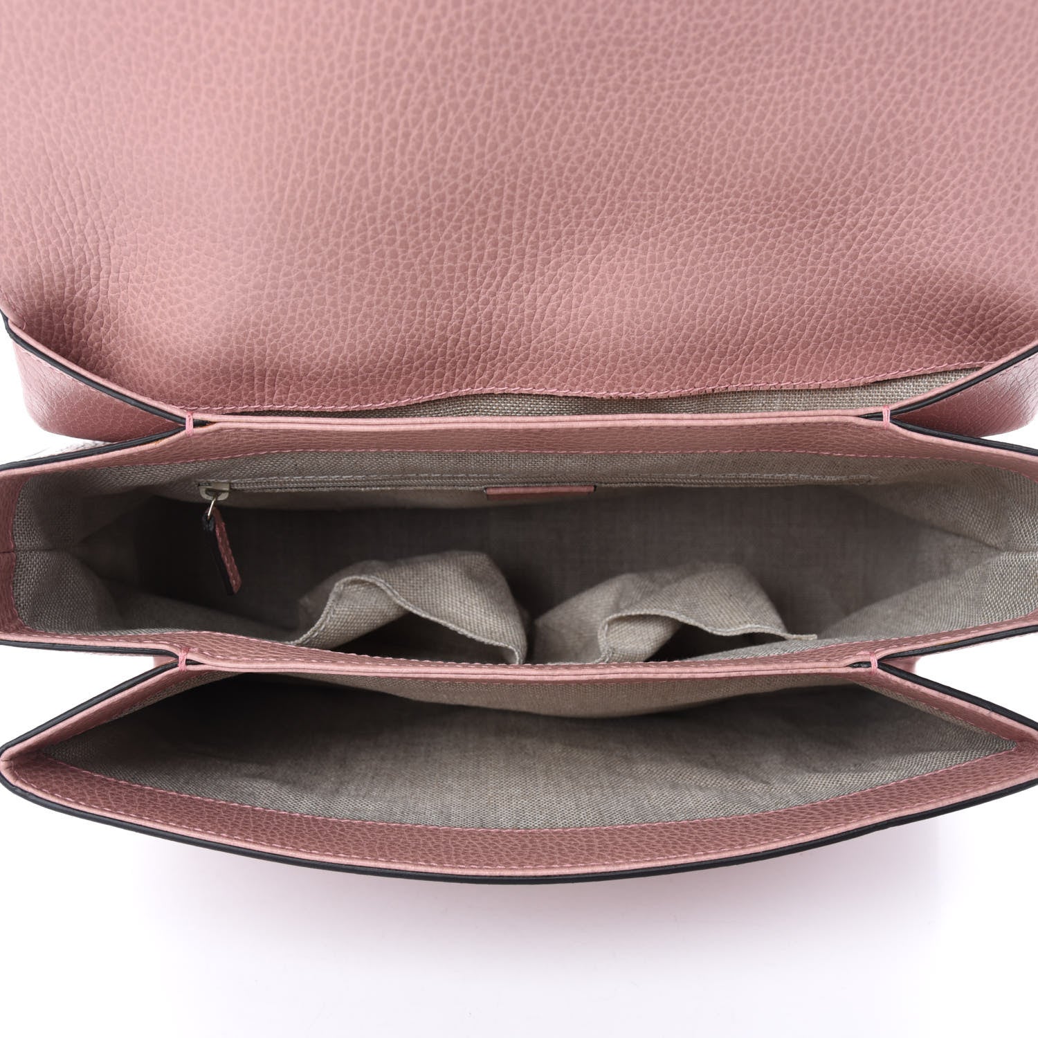 Gucci Dollar Calfskin Medium Interlocking G Top Handle Shoulder Bag Soft Pink 5 of 10