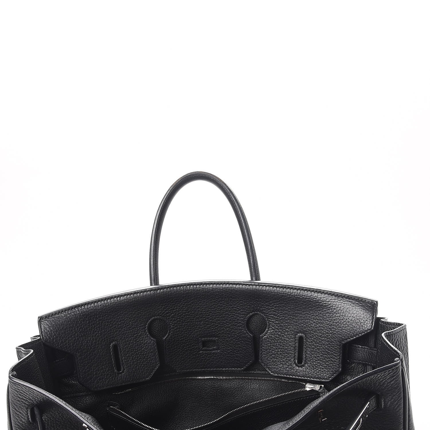 Hermes Taurillon Clemence Birkin 35 Black 9 of 44