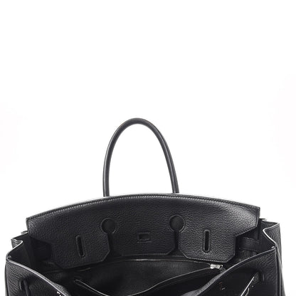 Hermes Taurillon Clemence Birkin 35 Black 9 of 44