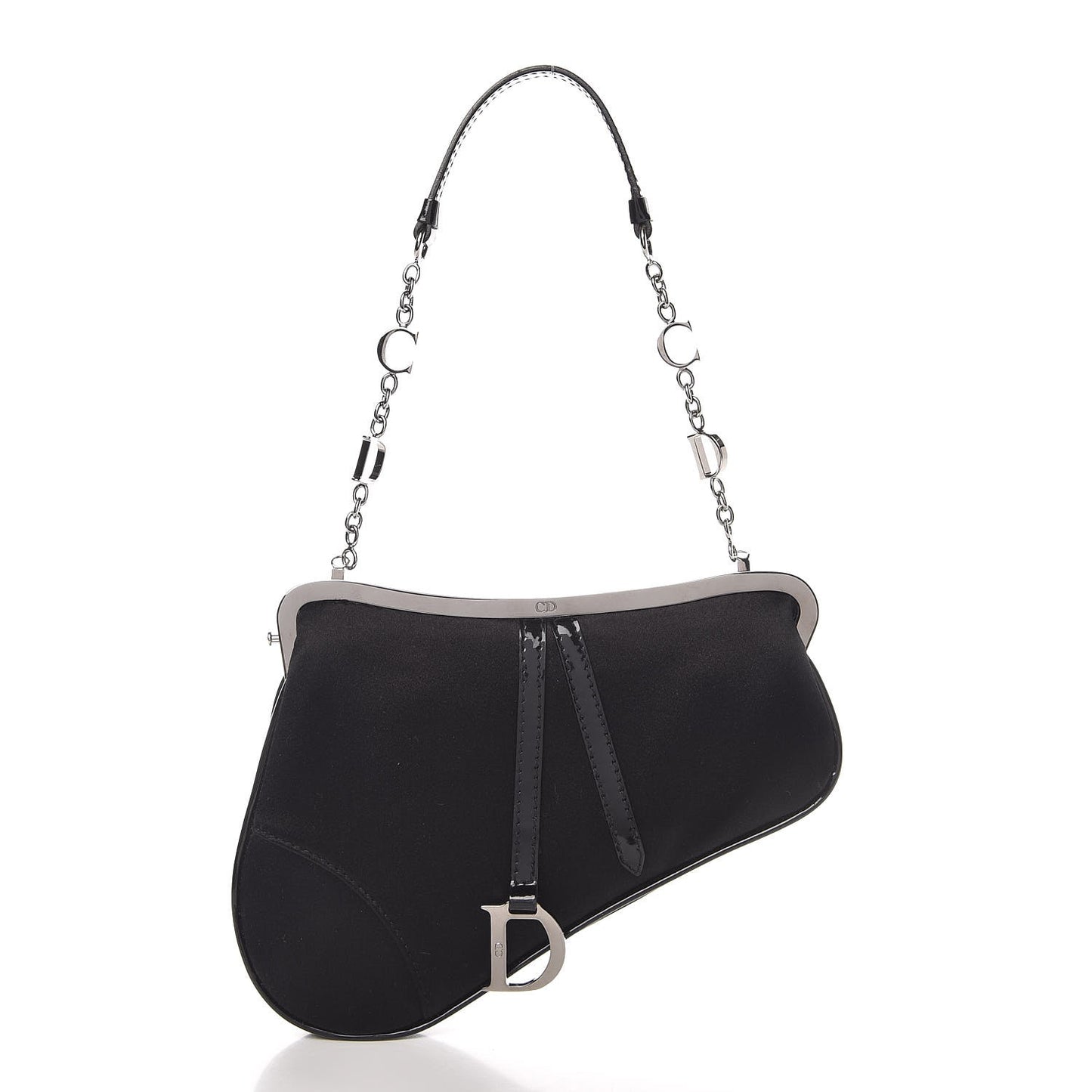 Nylon Mini Saddle Bag Black