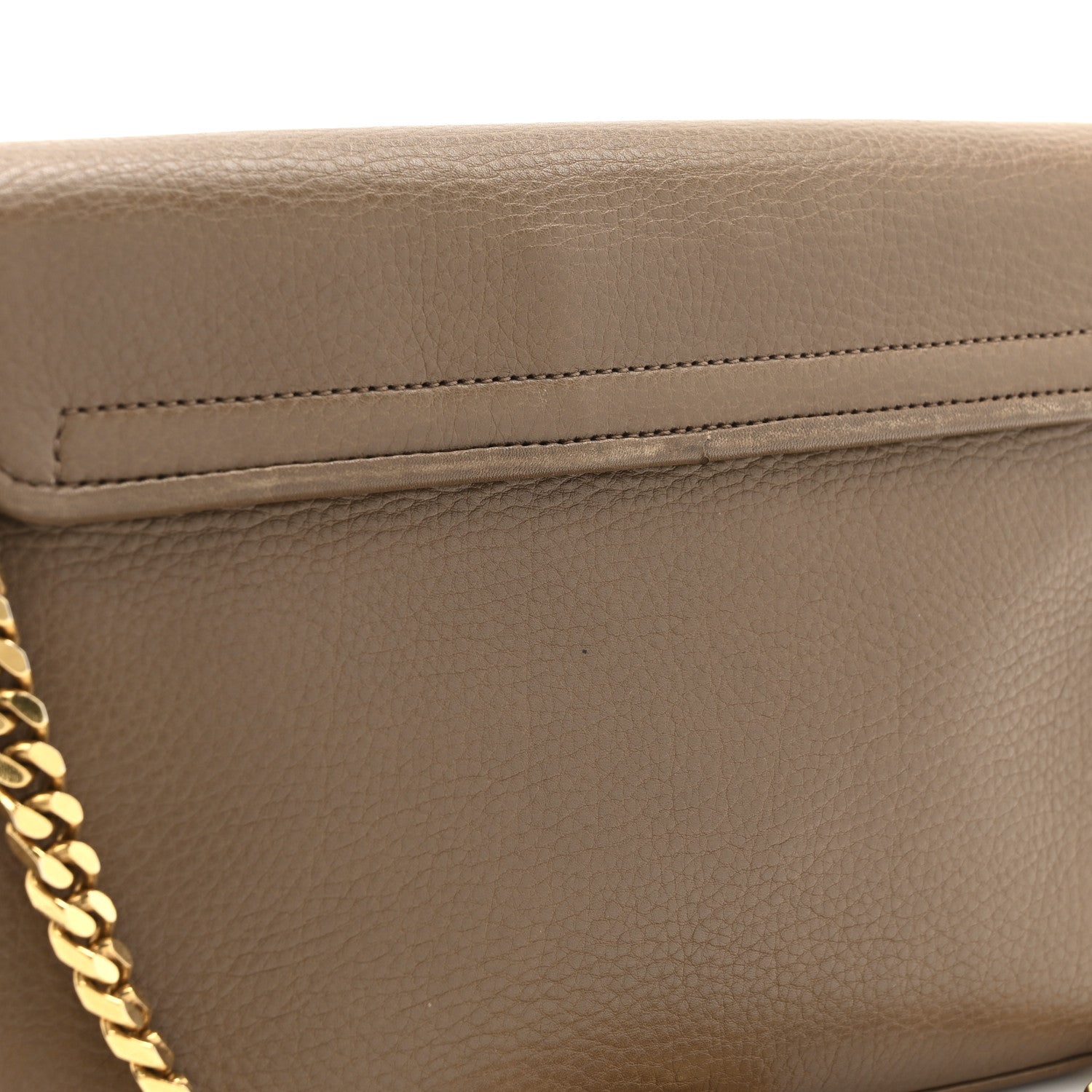 Gucci Cellarius Calfskin Medium 1973 Chain Shoulder Bag Marron Glace 11 of 15