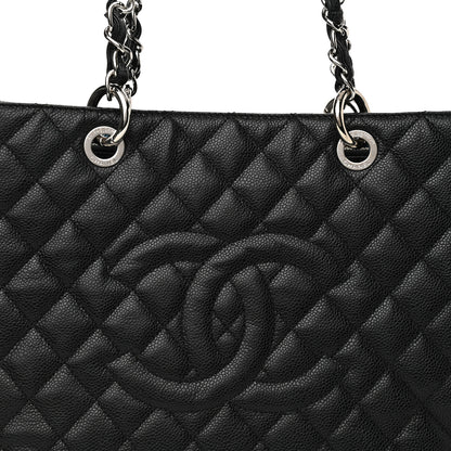 Chanel Caviar Quilted Grand Shopping Tote GST Black 8 of 10