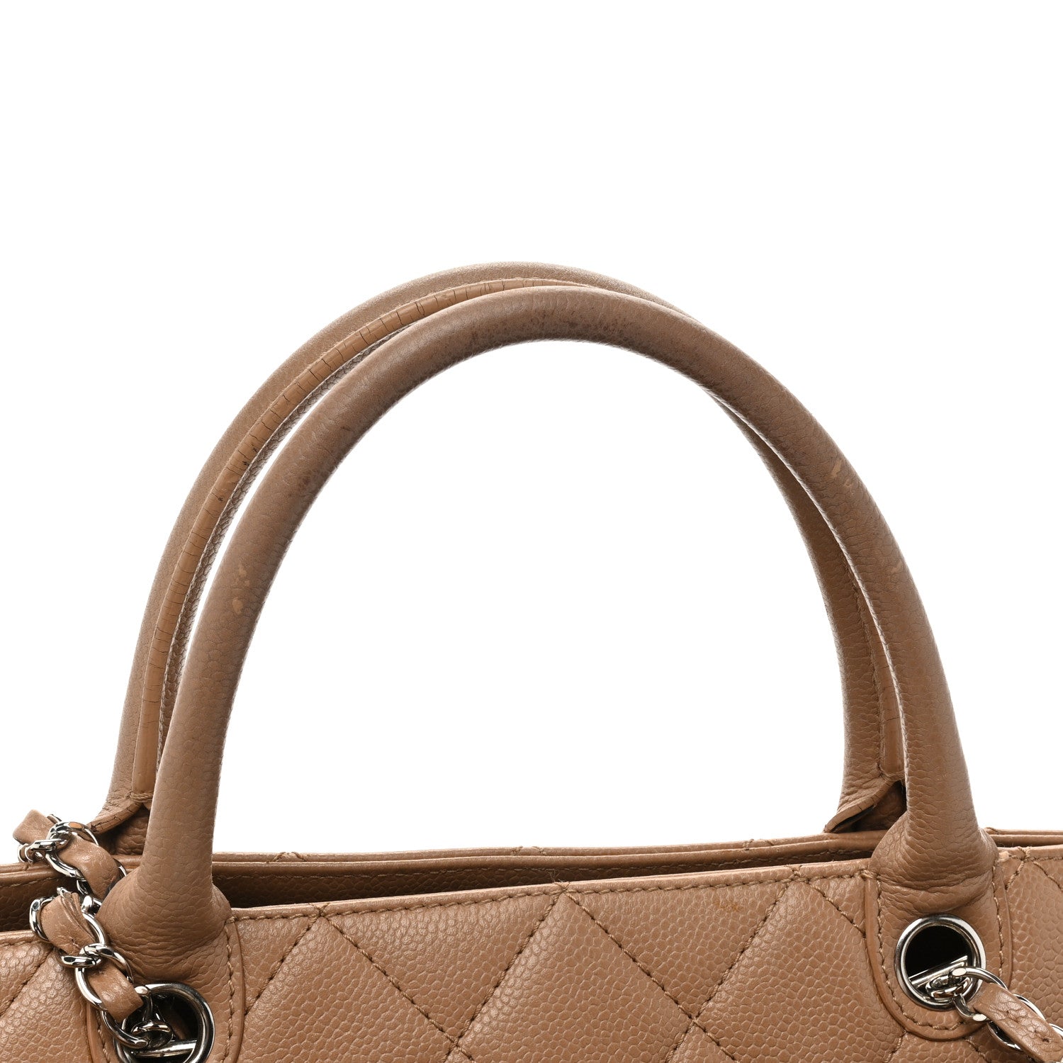 Chanel Caviar Medium Soft CC Top Handle Tote Dark Beige 23 of 29