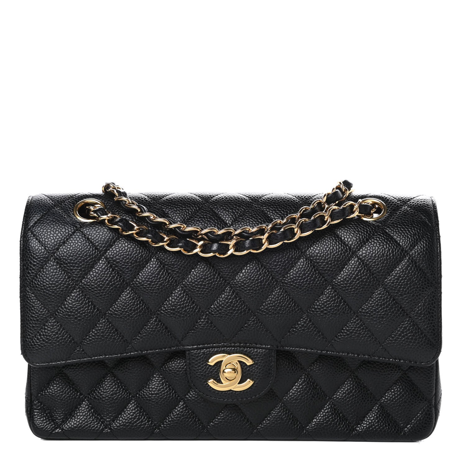 Chanel Caviar Quilted Medium Double Flap Black 1 of 10