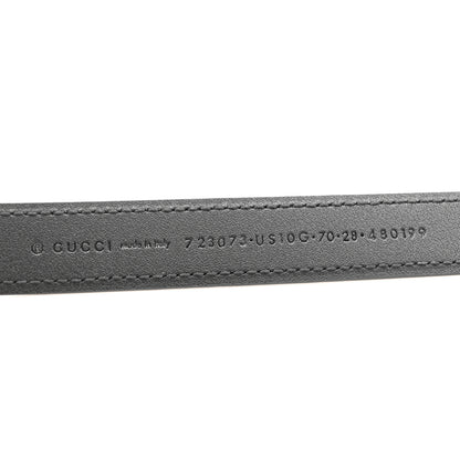 Gucci Ciny Lux Calfskin Blondie 20mm Belt 70 28 Black 10 of 14