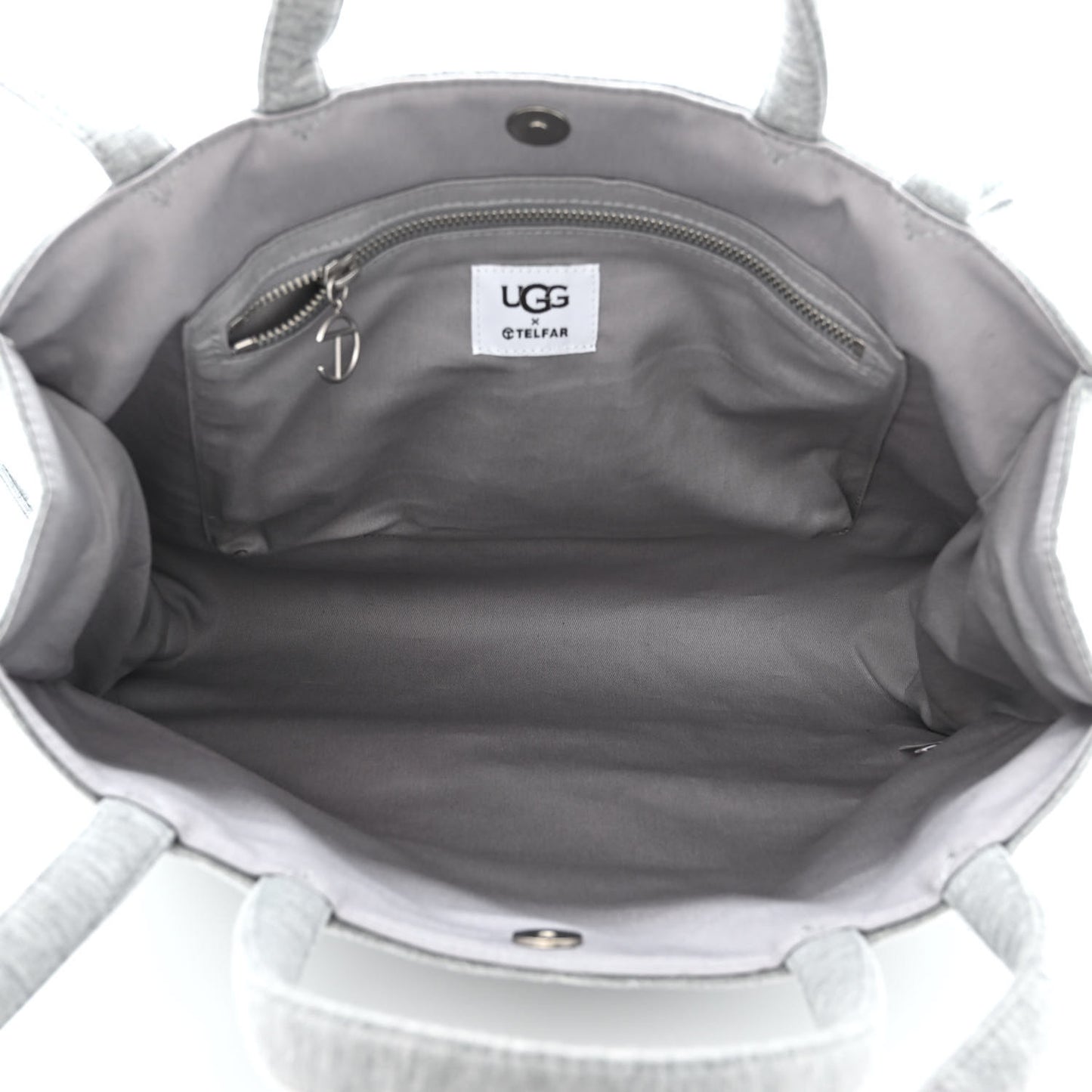 X UGG Fleece Medium Shopping Bag Grey
