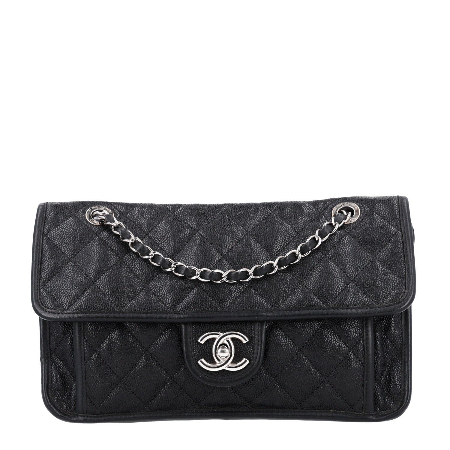 Chanel Caviar Quilted Medium French Riviera Flap Black 1 of 10