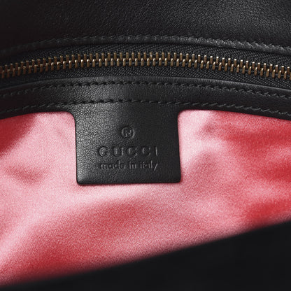 Gucci Velvet Matelasse Medium GG Marmont Shoulder Bag Black 6 of 12