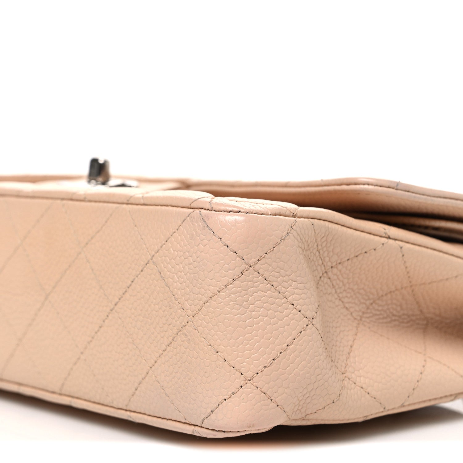 Chanel Caviar Quilted Medium Double Flap Beige 10 of 10