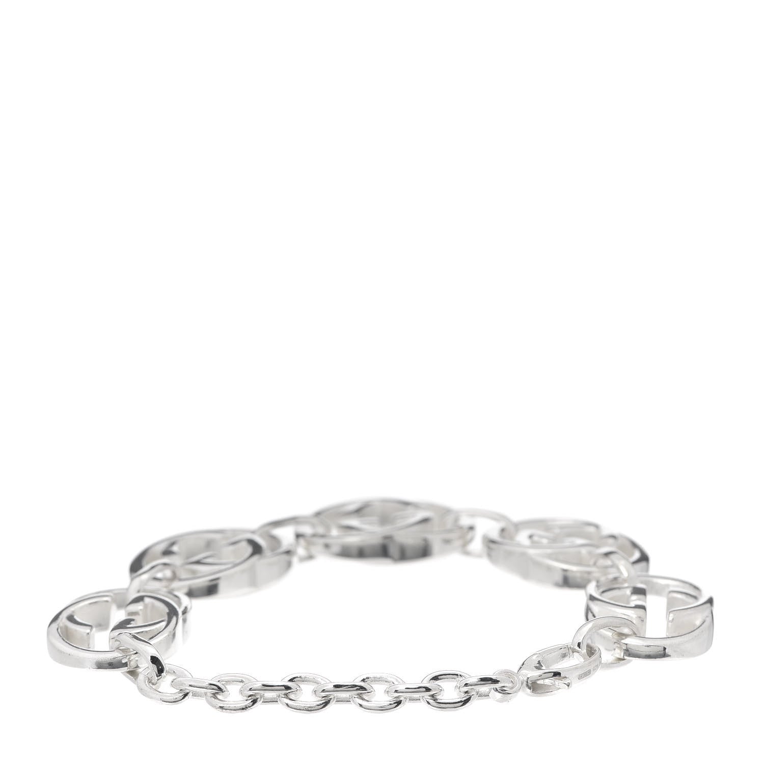 Gucci Sterling Silver Britt G Link Bracelet 3 of 7